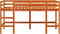 vidaXL - Kinderhoogslaper - met - ladder - 90x200 - cm - massief - grenenhout - bruin