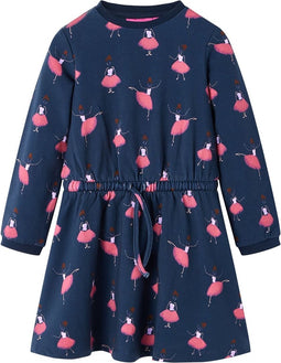 vidaXL-Kinderjurk-140-marineblauw