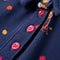 vidaXL-Kinderjurk-lange-mouwen-en-trekkoord-140-marineblauw
