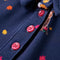 vidaXL-Kinderjurk-lange-mouwen-en-trekkoord-dierenprint-104-marineblauw