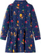 vidaXL-Kinderjurk-lange-mouwen-en-trekkoord-dierenprint-104-marineblauw