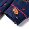 vidaXL-Kinderjurk-lange-mouwen-en-trekkoord-dierenprint-116-marineblauw