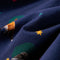 vidaXL-Kinderjurk-lange-mouwen-en-trekkoord-dierenprint-128-marineblauw
