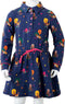 vidaXL-Kinderjurk-lange-mouwen-en-trekkoord-dierenprint-92-marineblauw