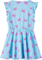 vidaXL-Kinderjurk-met-knopen-zonder-mouwen-vlinderprint-92-lila