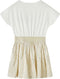 vidaXL-Kinderjurk-met-korte-mouwen-104-ecru