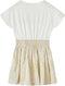 vidaXL-Kinderjurk-met-korte-mouwen-116-ecru