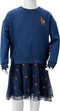 vidaXL-Kinderjurk-met-lange-mouwen-104-marineblauw