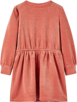 vidaXL-Kinderjurk-met-lange-mouwen-104-middelroze