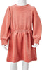 vidaXL-Kinderjurk-met-lange-mouwen-116-middelroze