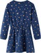 vidaXL-Kinderjurk-met-lange-mouwen-128-marineblauw