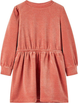 vidaXL-Kinderjurk-met-lange-mouwen-140-middelroze