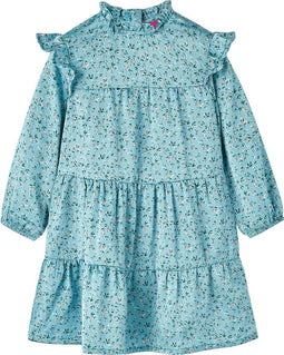 vidaXL-Kinderjurk-met-lange-mouwen-92-blauw