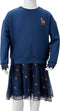 vidaXL-Kinderjurk-met-lange-mouwen-92-marineblauw