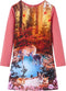 vidaXL-Kinderjurk-met-lange-mouwen-hertenprint-128-oudroze