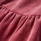 vidaXL-Kinderjurk-met-lange-mouwen-ribfluweel-140-oudroze