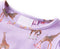 vidaXL-Kinderjurk-met-mouwen-met-ruches-en-trekkoord-140-lila