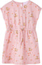 vidaXL-Kinderjurk-met-trekkoord-puppy's-en-fruitprint-128-lichtoranje