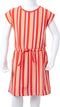 vidaXL-Kinderjurk-met-trekkoord-streepjesprint-128-roze-en-rood