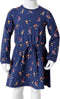 vidaXL-Kinderjurkje-met-paddenstoelenprint-140-marineblauw