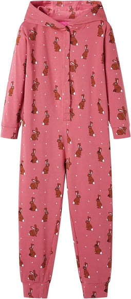 vidaXL-Kinderonesie-met-capuchon-128-oudroze