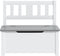 vidaXL Kinderopbergbankje 60x30x55 cm MDF wit en grijs
