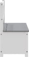 vidaXL Kinderopbergbankje 60x30x55 cm MDF wit en grijs