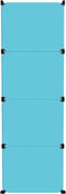 vidaXL - Kinderopbergmeubel - met - 12 - vakken - polypropeen - blauw