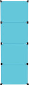 vidaXL - Kinderopbergmeubel - met - 12 - vakken - polypropeen - blauw