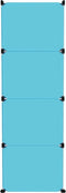 vidaXL - Kinderopbergmeubel - met - 12 - vakken - polypropeen - blauw