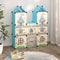 vidaXL - Kinderopbergmeubel - met - 8 - vakken - polypropeen - blauw