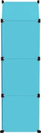 vidaXL - Kinderopbergmeubel - met - 8 - vakken - polypropeen - blauw