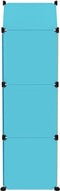 vidaXL - Kinderopbergmeubel - met - 8 - vakken - polypropeen - blauw