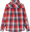 vidaXL-Kinderoverhemd-geruit-116-rood-en-marineblauw