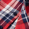 vidaXL-Kinderoverhemd-geruit-128-rood-en-marineblauw