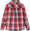 vidaXL-Kinderoverhemd-geruit-128-rood-en-marineblauw