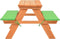vidaXL - Kinderpicknicktafel - met - banken - 89x79x50 - cm - massief - vurenhout