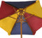 vidaXL - Kinderpicknicktafel - met - banken - en - parasol - hout - meerkleurig