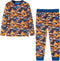 vidaXL - Kinderpyjama - met - lange - mouwen - 104 - cognackleurig