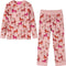 vidaXL - Kinderpyjama - met - lange - mouwen - 104 - lichtroze