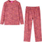 vidaXL - Kinderpyjama - met - lange - mouwen - 104 - oudroze