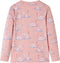 vidaXL - Kinderpyjama - met - lange - mouwen - 128 - lichtroze