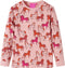 vidaXL - Kinderpyjama - met - lange - mouwen - 128 - lichtroze
