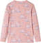 vidaXL - Kinderpyjama - met - lange - mouwen - 140 - lichtroze