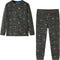 vidaXL - Kinderpyjama - met - lange - mouwen - 92 - kakikleurig