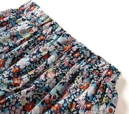 vidaXL-Kinderrokje-bloemenprint-92-donkerblauw
