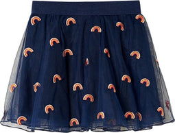 vidaXL-Kinderrokje-met-tule-en-regenboog-borduursel-140-marineblauw