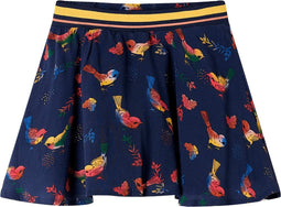 vidaXL-Kinderrokje-vogelprint-128-marineblauw