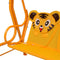 vidaXL Kinderschommelbank 115x75x110 cm stof bruin