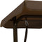 vidaXL Kinderschommelbank 115x75x110 cm stof bruin
